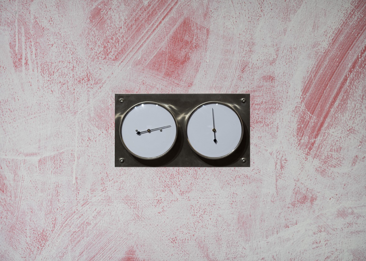 Kobby Adi, <em>Instrument</em>, 2024. Bimetal and human hair polymeter with blank faceplates