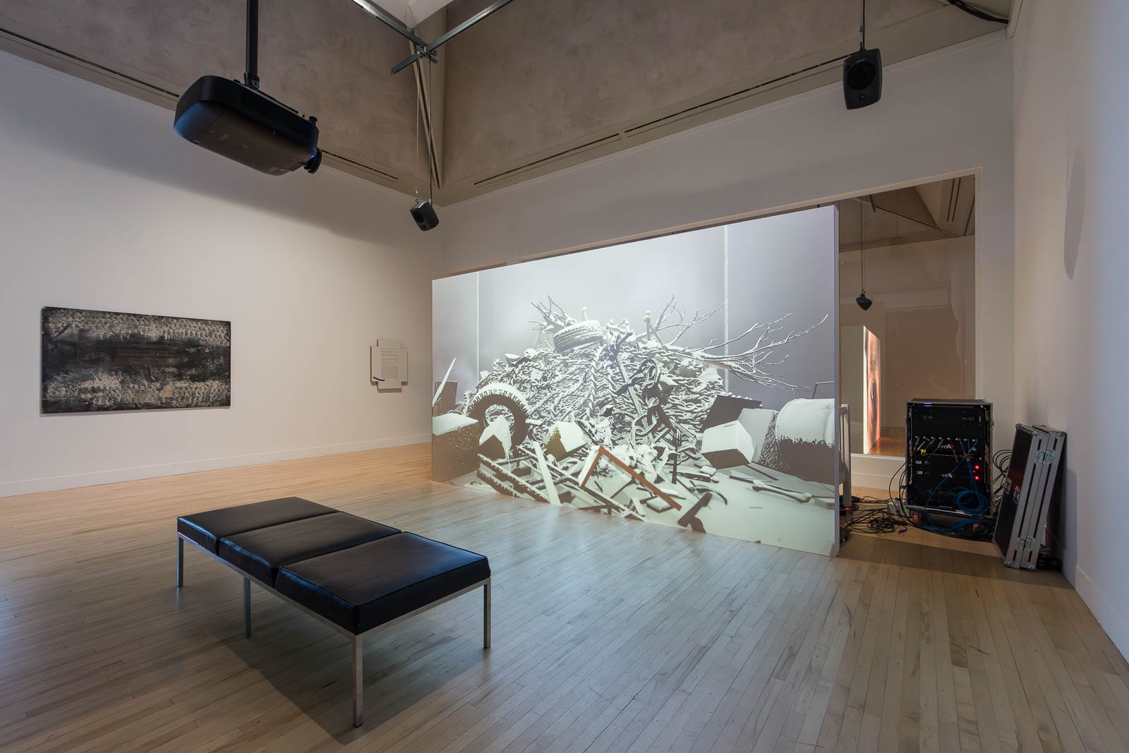 Ed Atkins, Refuse.exe lower screen, 2019, two-channel realtime 3D simulation, Unreal Engine, installation view Tate Britain