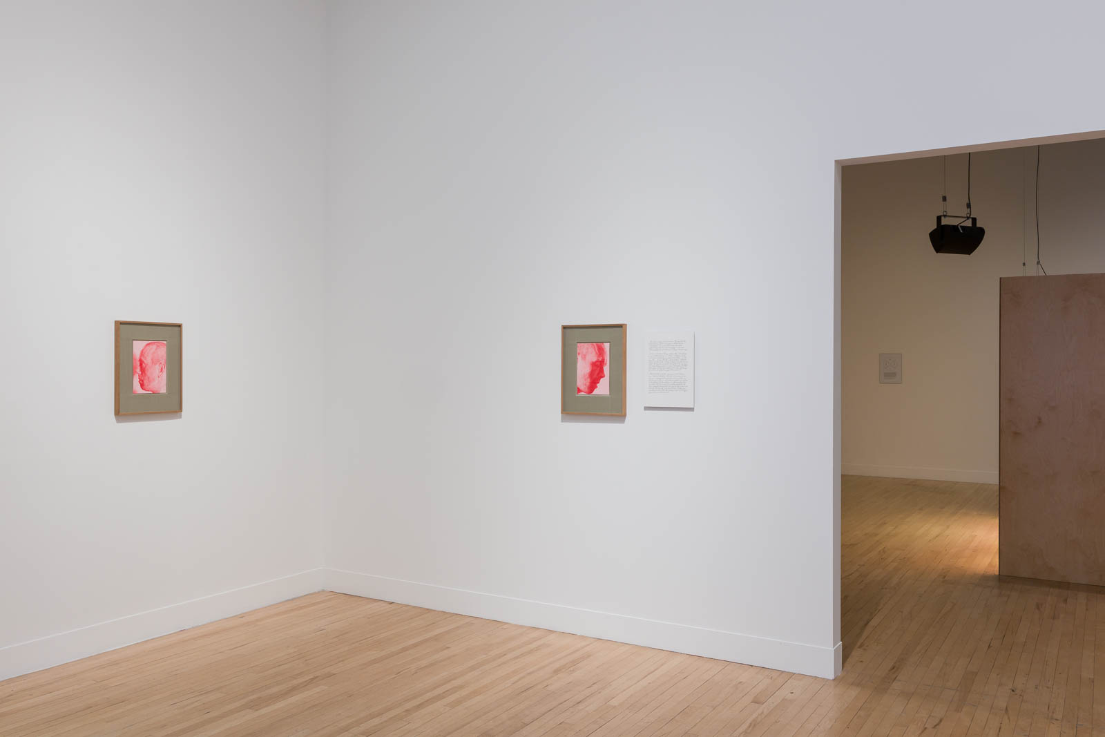 Ed Atkins, Untitled, 2023, pencil on paper, self-portrait, installation view Tate Britain