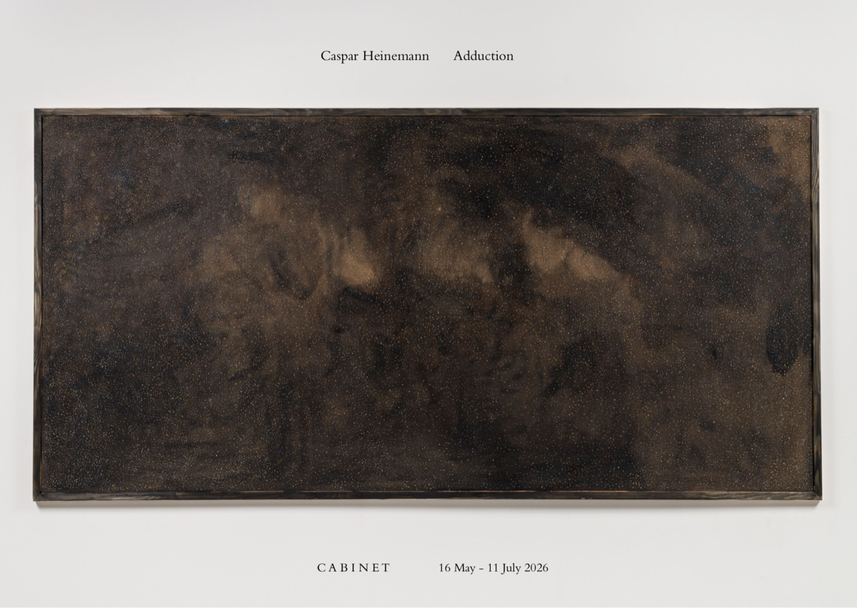 Caspar Heinemann, After the Himmelsscheibe von Nebra VII, 2026. Acrylic on cork and UV varnish in wooden frame.