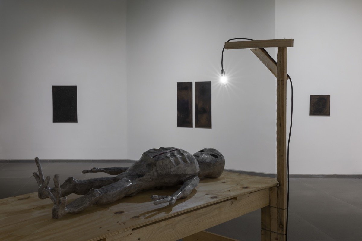 Installation view of Caspar Heinemann Adduction at Cabinet Gallery