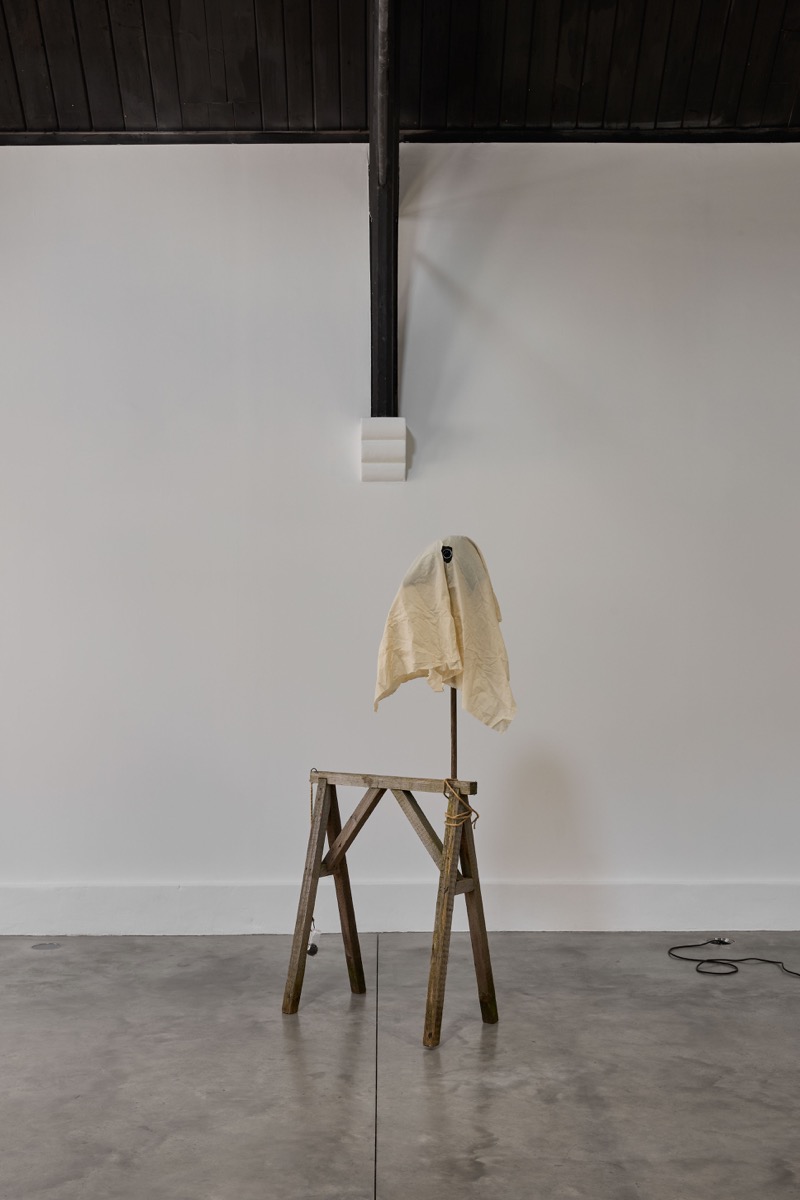 Installation view of Caspar Heinemann's 'Sod All' exhibition at Studio Voltaire, London, 2025