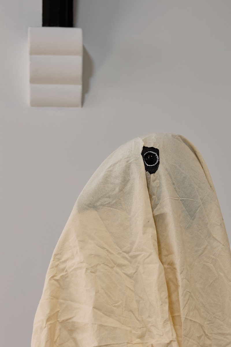 Installation view of Caspar Heinemann's 'Sod All' exhibition at Studio Voltaire, London, 2025